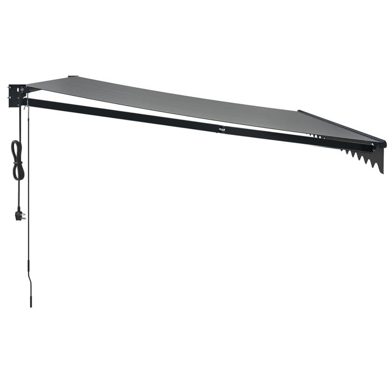Casa si Gradina - Gradina si terasa - Umbrele si pavilioane - Umbrele - Copertina retractabila automata, antracit (cadru antracit), 4,5x3 m - Infinity.ro
