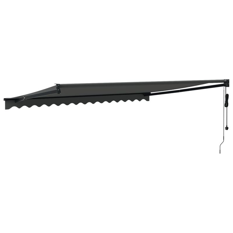 Casa si Gradina - Gradina si terasa - Umbrele si pavilioane - Umbrele - Copertina retractabila automata, antracit (cadru antracit), 4,5x3 m - Infinity.ro