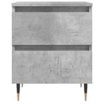 Casa si Gradina - Mobilier - Comode si corpuri - Noptiere - Noptiere, 2 buc., gri beton, 40x35x50 cm, lemn compozit - Infinity.ro