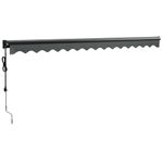 Casa si Gradina - Gradina si terasa - Umbrele si pavilioane - Umbrele - Copertina retractabila automata, antracit (cadru antracit), 4,5x3 m - Infinity.ro