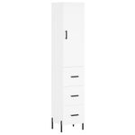 Casa si Gradina - Mobilier - Comode si corpuri - Comode - Dulap inalt, alb, 34,5x34x180 cm, lemn prelucrat - Infinity.ro