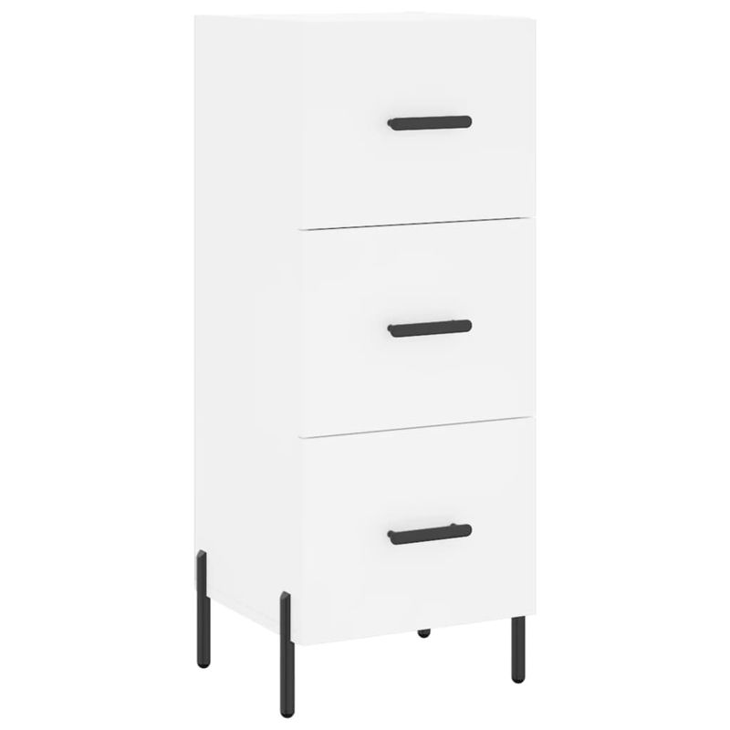 Casa si Gradina - Mobilier - Comode si corpuri - Comode - Dulap inalt, alb, 34,5x34x180 cm, lemn prelucrat - Infinity.ro