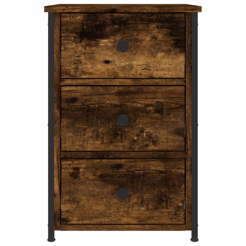 Casa si Gradina - Mobilier - Comode si corpuri - Noptiere - Noptiere, 2 buc., stejar fumuriu, 40x36x60 cm, lemn compozit - Infinity.ro