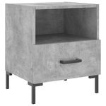Casa si Gradina - Mobilier - Comode si corpuri - Noptiere - Noptiere, 2 buc., gri beton, 40x35x47,5 cm, lemn compozit - Infinity.ro