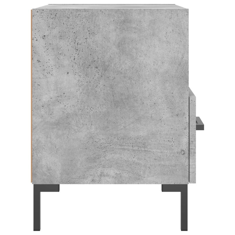 Casa si Gradina - Mobilier - Comode si corpuri - Noptiere - Noptiere, 2 buc., gri beton, 40x35x47,5 cm, lemn compozit - Infinity.ro