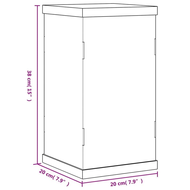 Casa si Gradina - Mobilier - Organizare si depozitare - Cutii depozitare - Cutie de prezentare, transparent, 20x20x38 cm, acril - Infinity.ro
