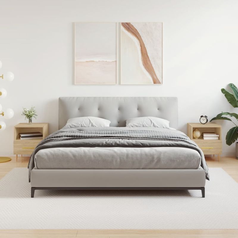 Casa si Gradina - Mobilier - Comode si corpuri - Noptiere - Noptiere, 2 buc., stejar sonoma, 40x35x47,5 cm, lemn compozit - Infinity.ro