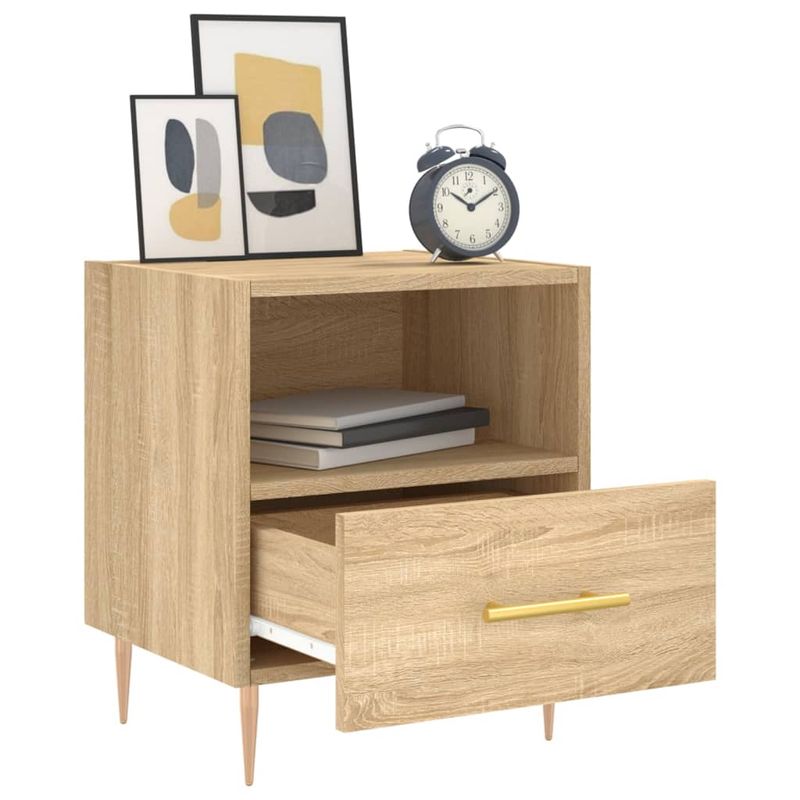 Casa si Gradina - Mobilier - Comode si corpuri - Noptiere - Noptiere, 2 buc., stejar sonoma, 40x35x47,5 cm, lemn compozit - Infinity.ro
