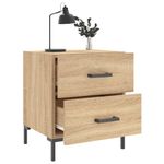 Casa si Gradina - Mobilier - Comode si corpuri - Noptiere - Noptiere, 2 buc., stejar sonoma, 40x35x47,5 cm, lemn compozit - Infinity.ro
