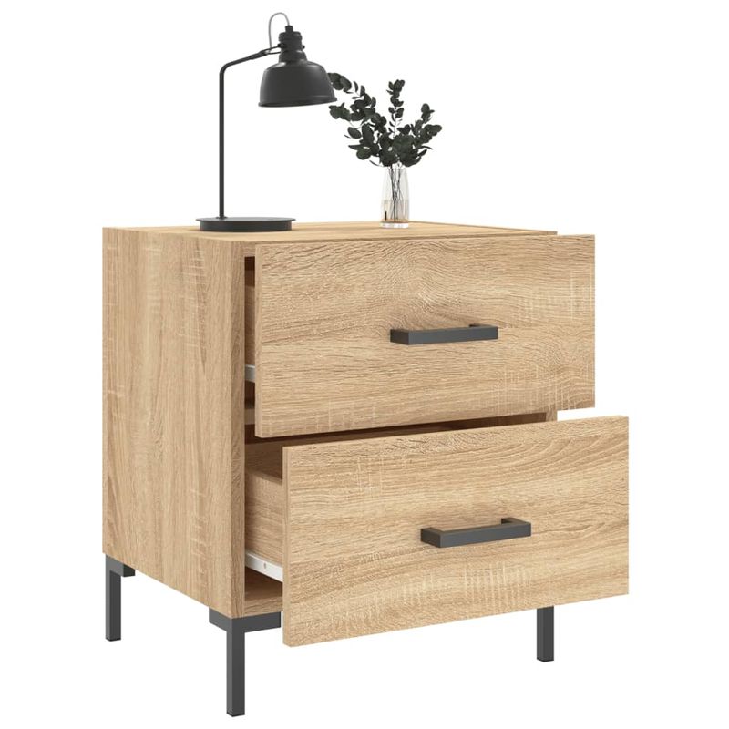 Casa si Gradina - Mobilier - Comode si corpuri - Noptiere - Noptiere, 2 buc., stejar sonoma, 40x35x47,5 cm, lemn compozit - Infinity.ro