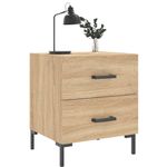 Casa si Gradina - Mobilier - Comode si corpuri - Noptiere - Noptiere, 2 buc., stejar sonoma, 40x35x47,5 cm, lemn compozit - Infinity.ro