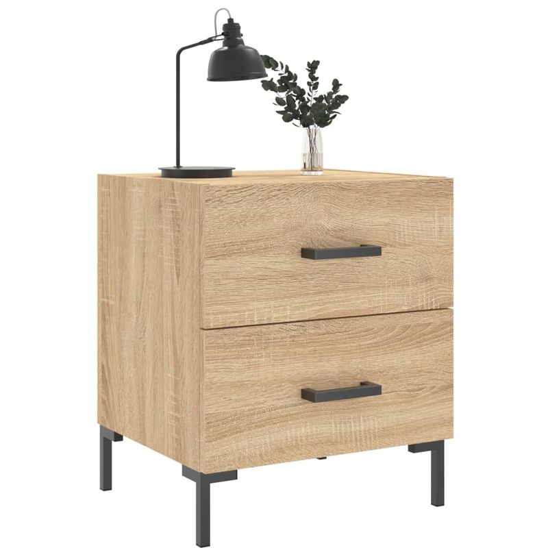 Casa si Gradina - Mobilier - Comode si corpuri - Noptiere - Noptiere, 2 buc., stejar sonoma, 40x35x47,5 cm, lemn compozit - Infinity.ro