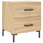 Casa si Gradina - Mobilier - Comode si corpuri - Noptiere - Noptiere, 2 buc., stejar sonoma, 40x35x47,5 cm, lemn compozit - Infinity.ro