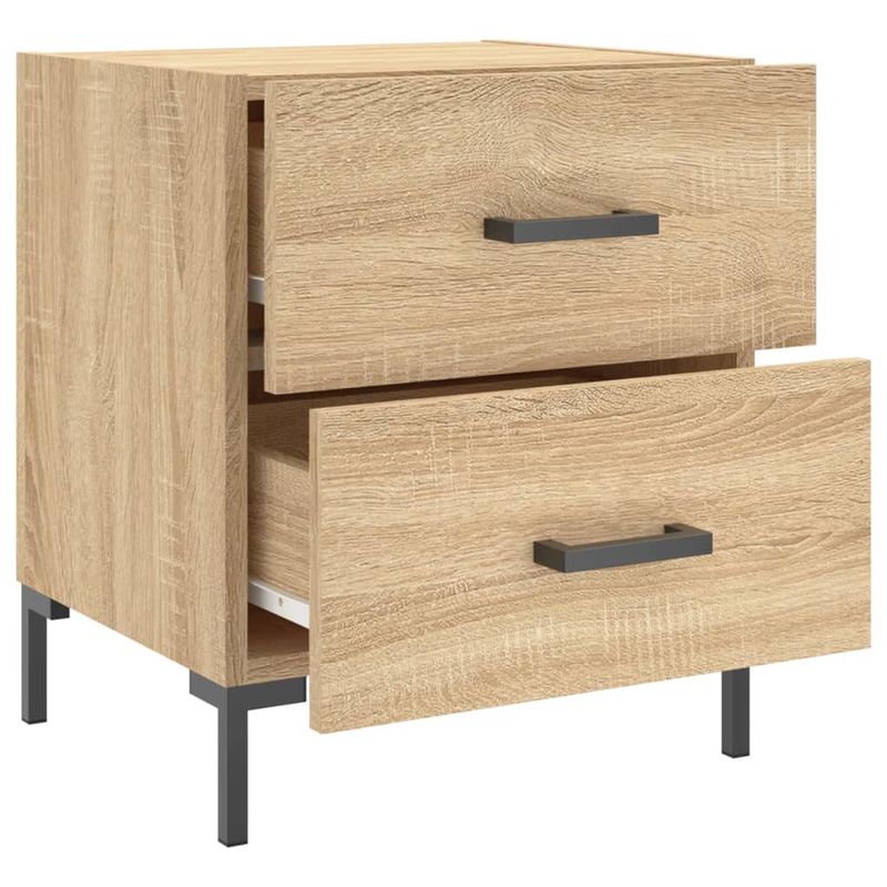 Casa si Gradina - Mobilier - Comode si corpuri - Noptiere - Noptiere, 2 buc., stejar sonoma, 40x35x47,5 cm, lemn compozit - Infinity.ro
