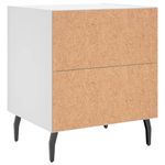Casa si Gradina - Mobilier - Comode si corpuri - Noptiere - Noptiere, 2 buc., alb, 40x35x47,5 cm, lemn compozit - Infinity.ro