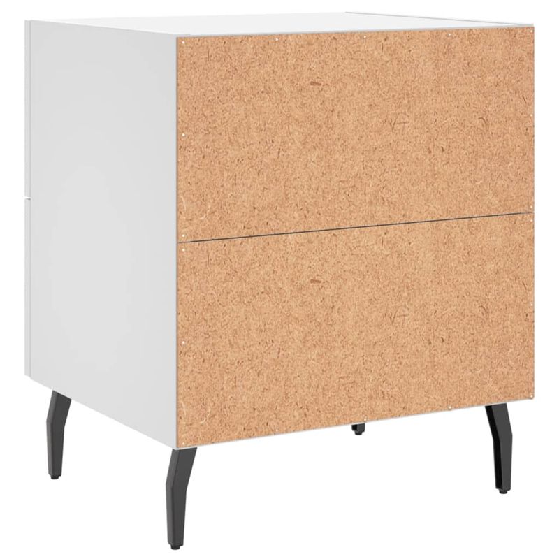 Casa si Gradina - Mobilier - Comode si corpuri - Noptiere - Noptiere, 2 buc., alb, 40x35x47,5 cm, lemn compozit - Infinity.ro