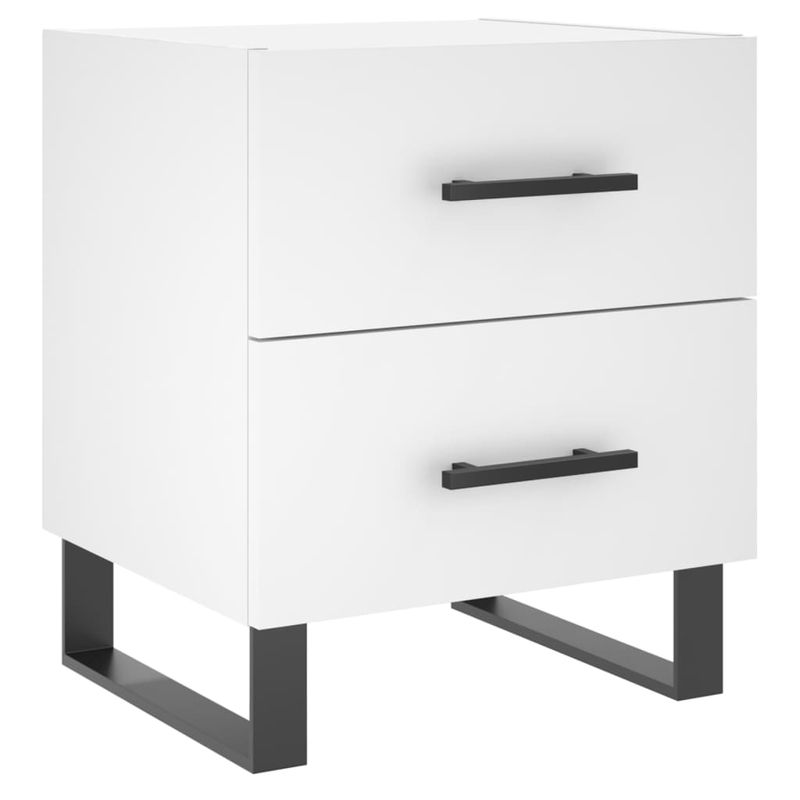 Casa si Gradina - Mobilier - Comode si corpuri - Noptiere - Noptiere, 2 buc., alb, 40x35x47,5 cm, lemn compozit - Infinity.ro