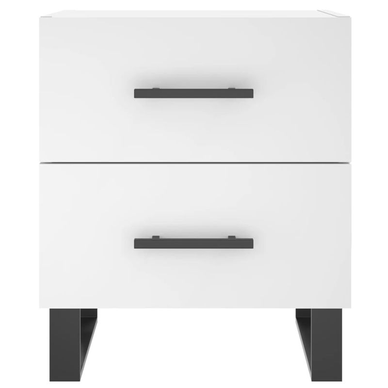 Casa si Gradina - Mobilier - Comode si corpuri - Noptiere - Noptiere, 2 buc., alb, 40x35x47,5 cm, lemn compozit - Infinity.ro