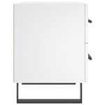 Casa si Gradina - Mobilier - Comode si corpuri - Noptiere - Noptiere, 2 buc., alb, 40x35x47,5 cm, lemn compozit - Infinity.ro