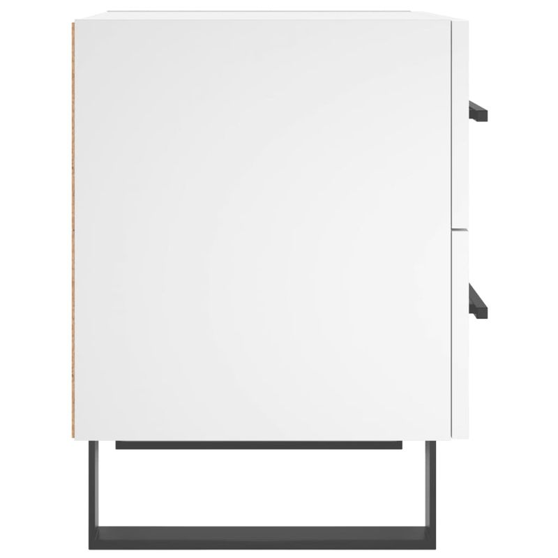 Casa si Gradina - Mobilier - Comode si corpuri - Noptiere - Noptiere, 2 buc., alb, 40x35x47,5 cm, lemn compozit - Infinity.ro