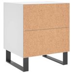 Casa si Gradina - Mobilier - Comode si corpuri - Noptiere - Noptiere, 2 buc., alb, 40x35x47,5 cm, lemn compozit - Infinity.ro
