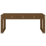 Casa si Gradina - Gradina si terasa - Mobilier exterior - Bancute de gradina - Banca de gradina, maro miere, 110x38x45 cm, lemn masiv de pin - Infinity.ro