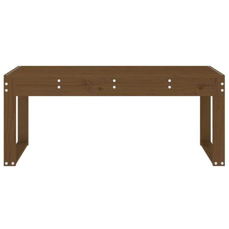 Casa si Gradina - Gradina si terasa - Mobilier exterior - Bancute de gradina - Banca de gradina, maro miere, 110x38x45 cm, lemn masiv de pin - Infinity.ro