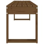 Casa si Gradina - Gradina si terasa - Mobilier exterior - Bancute de gradina - Banca de gradina, maro miere, 110x38x45 cm, lemn masiv de pin - Infinity.ro