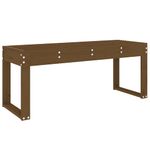 Casa si Gradina - Gradina si terasa - Mobilier exterior - Bancute de gradina - Banca de gradina, maro miere, 110x38x45 cm, lemn masiv de pin - Infinity.ro