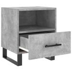 Casa si Gradina - Mobilier - Comode si corpuri - Noptiere - Noptiere, 2 buc., gri beton, 40x35x47,5 cm, lemn compozit - Infinity.ro
