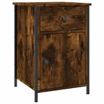 Casa si Gradina - Mobilier - Comode si corpuri - Noptiere - Noptiera, stejar fumuriu, 40x42x60 cm, lemn prelucrat - Infinity.ro