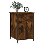 Casa si Gradina - Mobilier - Comode si corpuri - Noptiere - Noptiera, stejar fumuriu, 40x42x60 cm, lemn prelucrat - Infinity.ro