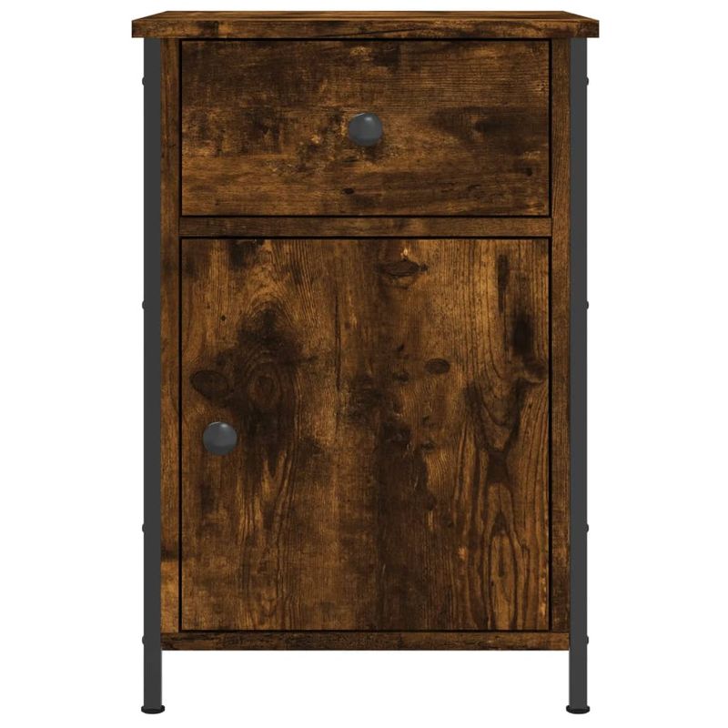 Casa si Gradina - Mobilier - Comode si corpuri - Noptiere - Noptiera, stejar fumuriu, 40x42x60 cm, lemn prelucrat - Infinity.ro