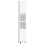 Casa si Gradina - Mobilier - Seturi de mobilier - Seturi baie - Set mobilier de baie, 3 piese, alb, lemn compozit - Infinity.ro