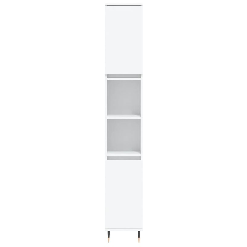 Casa si Gradina - Mobilier - Seturi de mobilier - Seturi baie - Set mobilier de baie, 3 piese, alb, lemn compozit - Infinity.ro