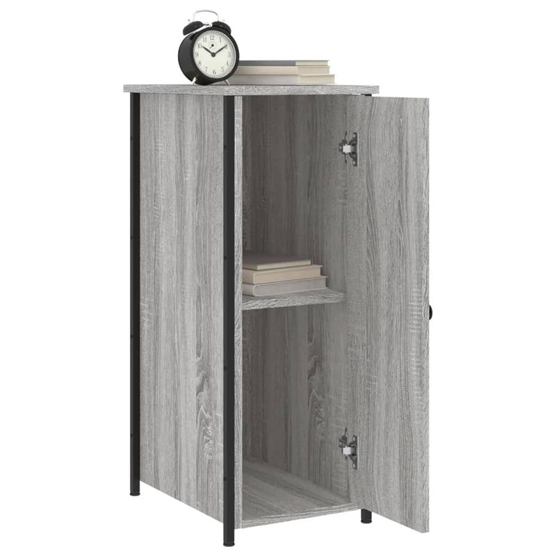 Casa si Gradina - Mobilier - Comode si corpuri - Noptiere - Noptiere, 2 buc., gri sonoma, 32x42x80 cm, lemn compozit - Infinity.ro