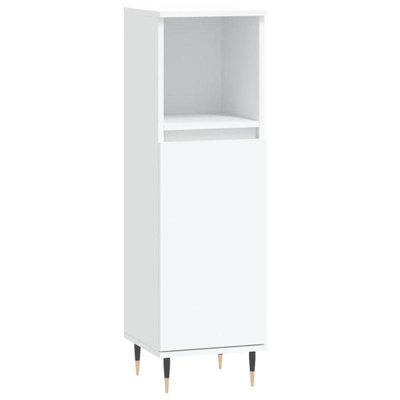 Casa si Gradina - Mobilier - Seturi de mobilier - Seturi baie - Set mobilier de baie, 3 piese, alb, lemn compozit - Infinity.ro