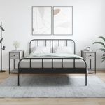 Casa si Gradina - Mobilier - Comode si corpuri - Noptiere - Noptiere, 2 buc., gri sonoma, 30x60x60 cm, lemn prelucrat - Infinity.ro