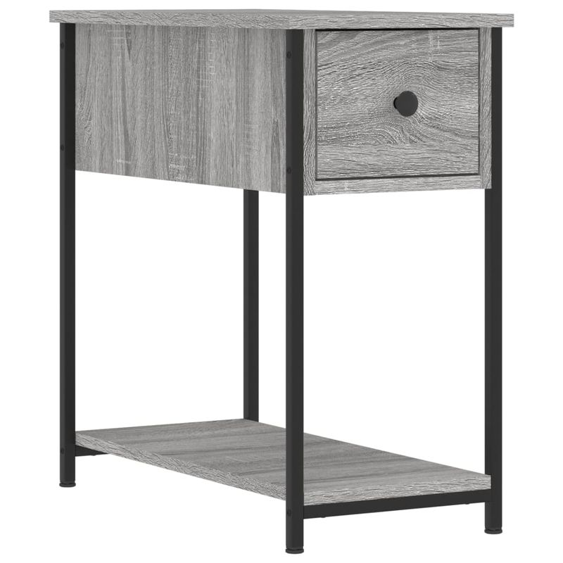 Casa si Gradina - Mobilier - Comode si corpuri - Noptiere - Noptiere, 2 buc., gri sonoma, 30x60x60 cm, lemn prelucrat - Infinity.ro