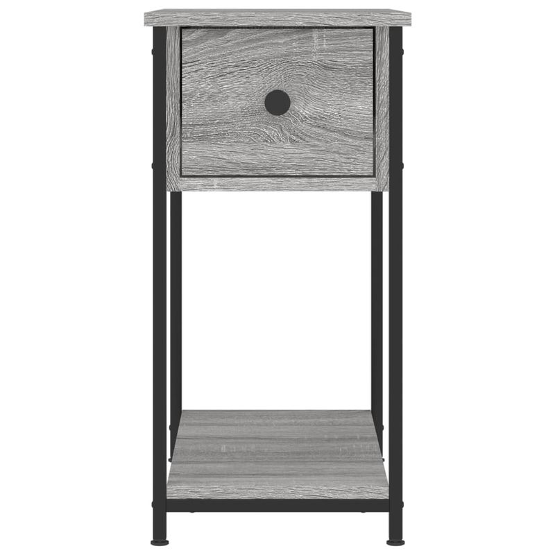 Casa si Gradina - Mobilier - Comode si corpuri - Noptiere - Noptiere, 2 buc., gri sonoma, 30x60x60 cm, lemn prelucrat - Infinity.ro
