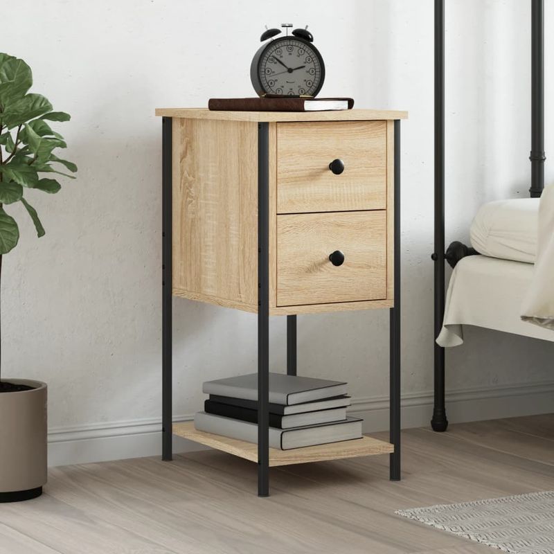Casa si Gradina - Mobilier - Comode si corpuri - Noptiere - Noptiera, stejar sonoma, 32x42x70 cm, lemn compozit - Infinity.ro