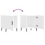 Casa si Gradina - Mobilier - Comode si corpuri - Noptiere - Noptiera, alb, 40x40x50 cm, lemn compozit - Infinity.ro