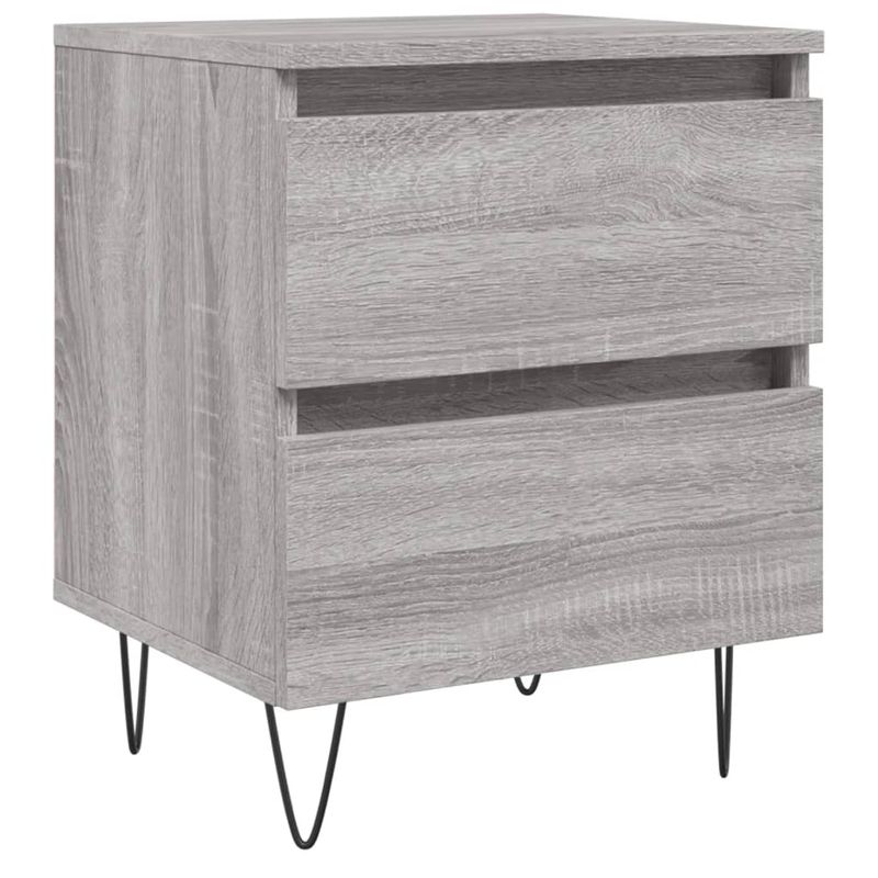 Casa si Gradina - Mobilier - Comode si corpuri - Noptiere - Noptiera, gri sonoma, 40x35x50 cm, lemn compozit - Infinity.ro