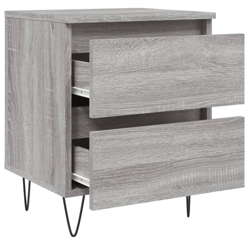 Casa si Gradina - Mobilier - Comode si corpuri - Noptiere - Noptiera, gri sonoma, 40x35x50 cm, lemn compozit - Infinity.ro