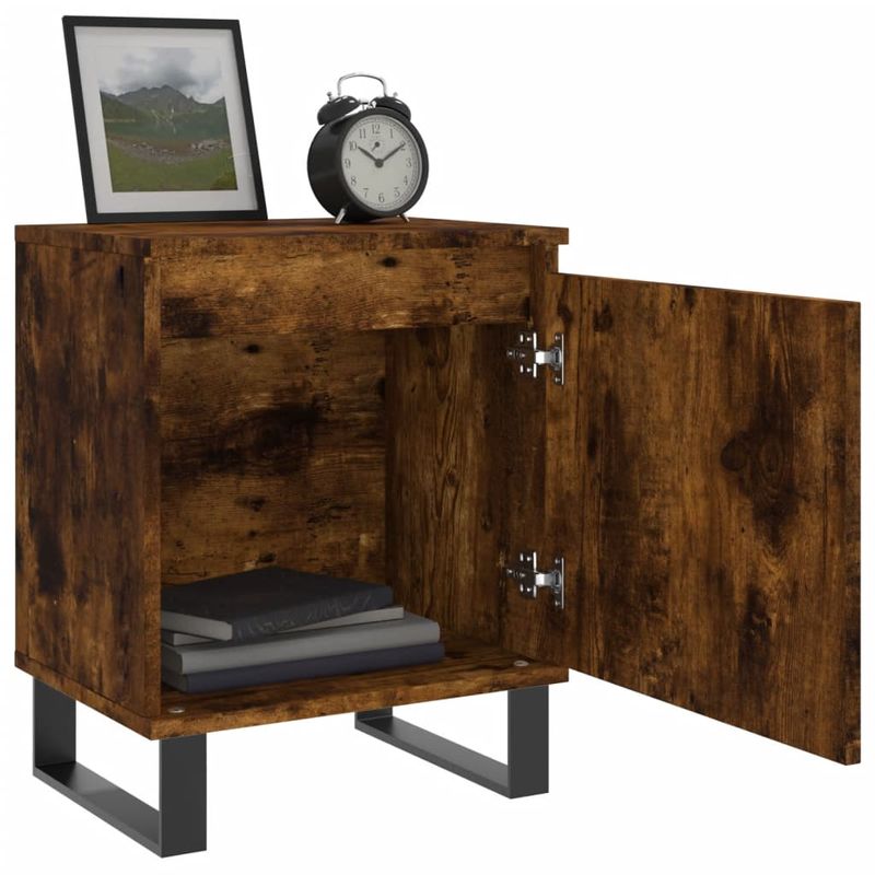 Casa si Gradina - Mobilier - Comode si corpuri - Noptiere - Noptiere, 2 buc., stejar fumuriu, 40x30x50 cm, lemn compozit - Infinity.ro