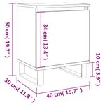 Casa si Gradina - Mobilier - Comode si corpuri - Noptiere - Noptiere, 2 buc., stejar fumuriu, 40x30x50 cm, lemn compozit - Infinity.ro