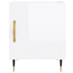 Casa si Gradina - Mobilier - Comode si corpuri - Noptiere - Noptiere, 2 buc., alb extralucios, 40x40x50 cm, lemn compozit - Infinity.ro