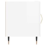 Casa si Gradina - Mobilier - Comode si corpuri - Noptiere - Noptiere, 2 buc., alb extralucios, 40x40x50 cm, lemn compozit - Infinity.ro