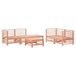 Casa si Gradina - Gradina si terasa - Mobilier exterior - Seturi mobila gradina - Set mobilier relaxare gradina, 6 piese, lemn masiv Douglas - Infinity.ro