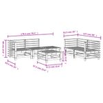 Casa si Gradina - Gradina si terasa - Mobilier exterior - Seturi mobila gradina - Set mobilier relaxare gradina, 6 piese, lemn masiv Douglas - Infinity.ro